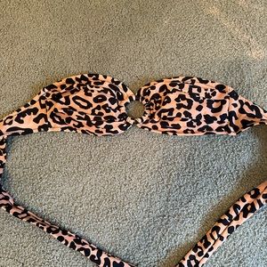 Cheetah print bikini top